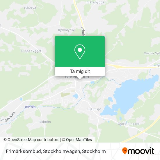 Frimärksombud, Stockholmvägen karta