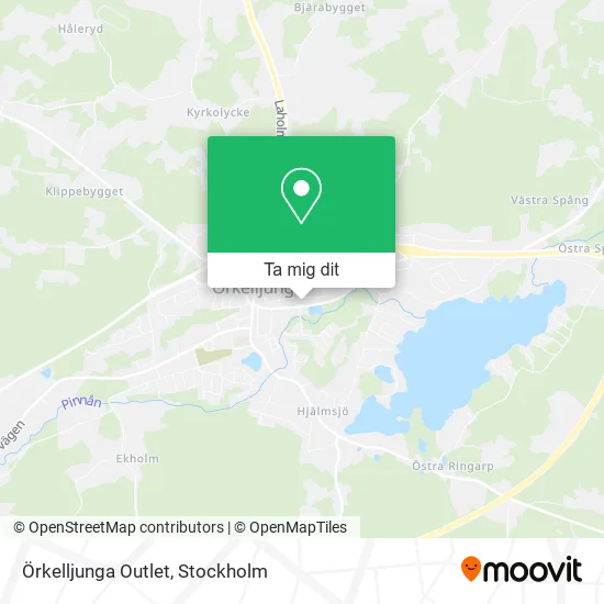 Örkelljunga Outlet karta