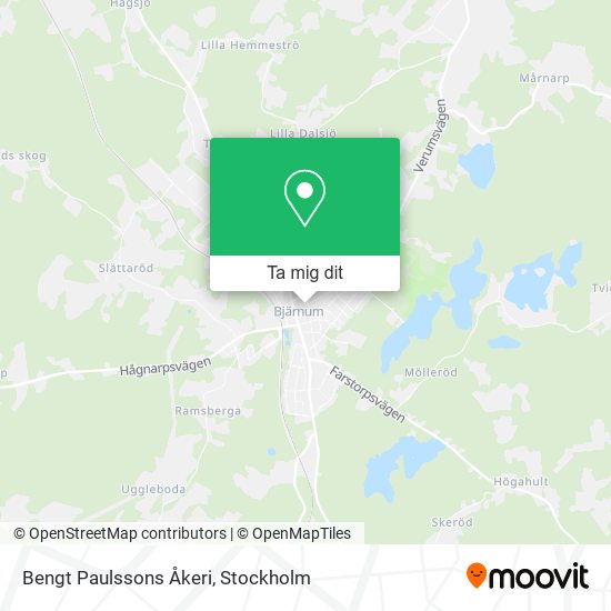 Bengt Paulssons Åkeri karta