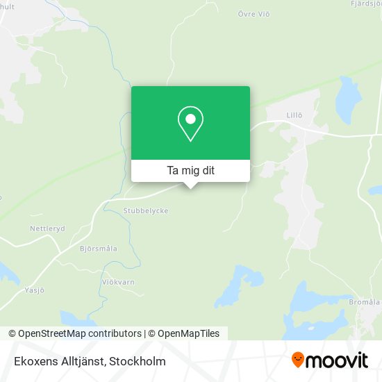 Ekoxens Alltjänst karta
