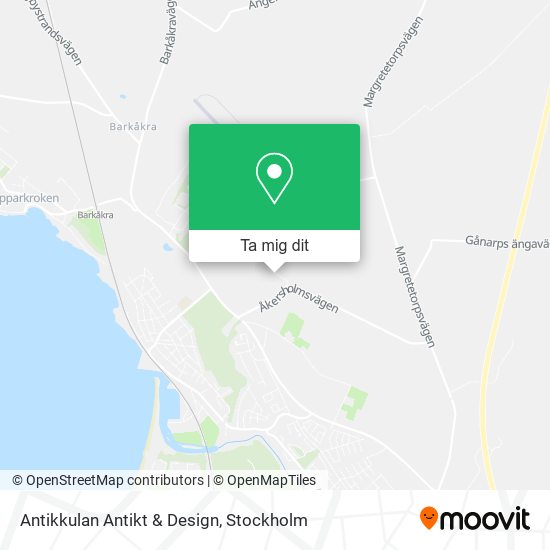 Antikkulan Antikt & Design karta