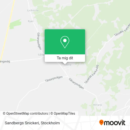 Sandbergs Snickeri karta