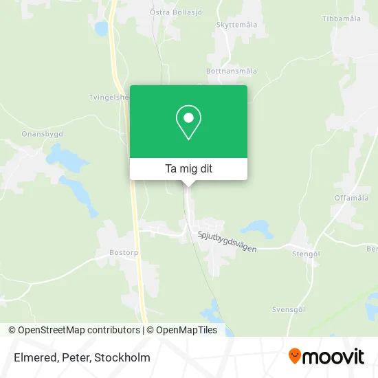 Elmered, Peter karta