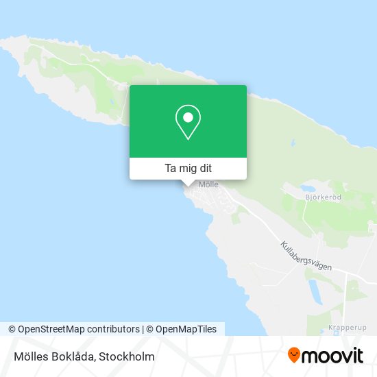 Mölles Boklåda karta