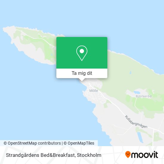 Strandgårdens Bed&Breakfast karta