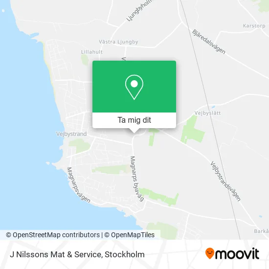 J Nilssons Mat & Service karta