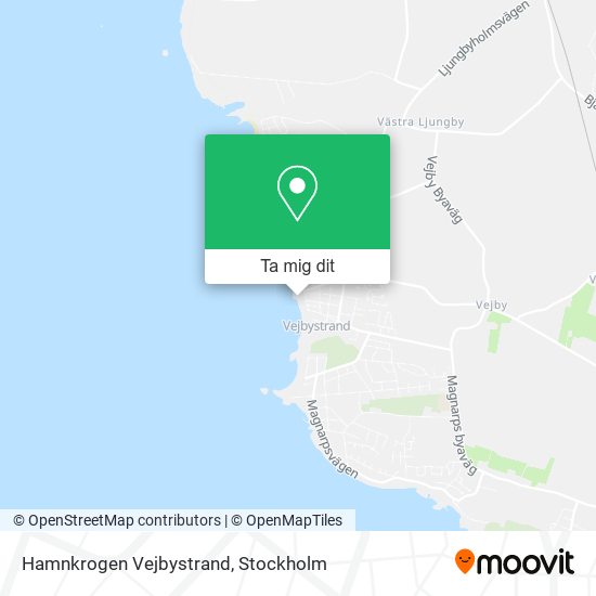 Hamnkrogen Vejbystrand karta