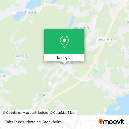 Tabs Rumsuthyrning karta