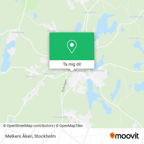 Melkers Åkeri karta