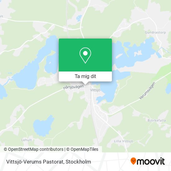 Vittsjö-Verums Pastorat karta