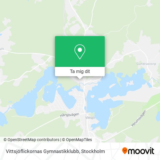 Vittsjöflickornas Gymnastikklubb karta