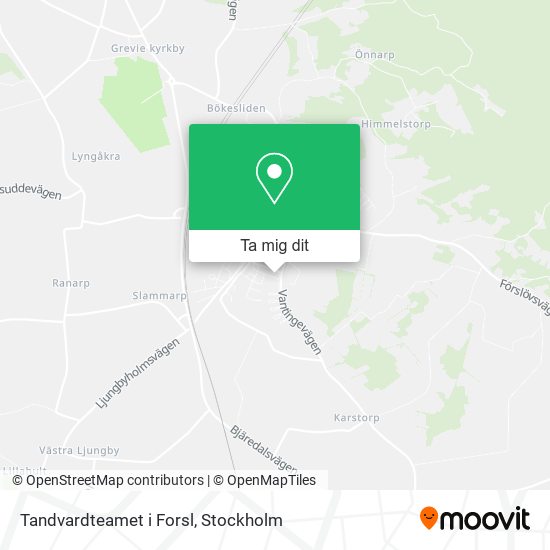 Tandvardteamet i Forsl karta