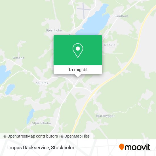 Timpas Däckservice karta