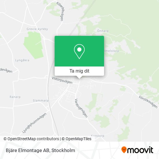 Bjäre Elmontage AB karta