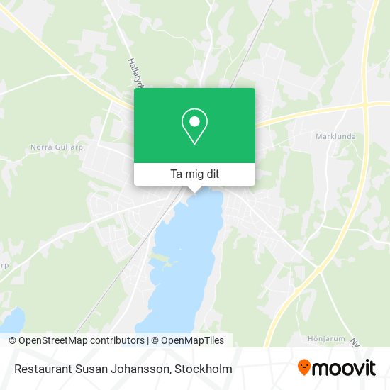 Restaurant Susan Johansson karta