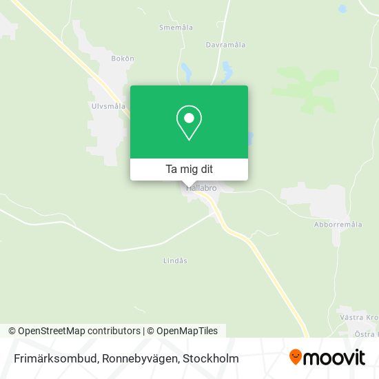 Frimärksombud, Ronnebyvägen karta