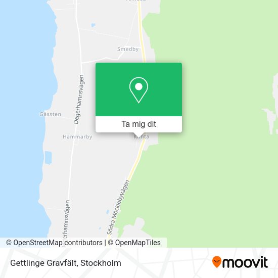 Gettlinge Gravfält karta