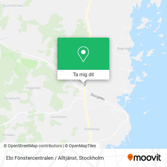 Ebi Fönstercentralen / Alltjänst karta