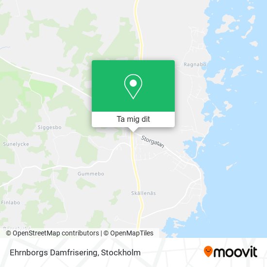 Ehrnborgs Damfrisering karta