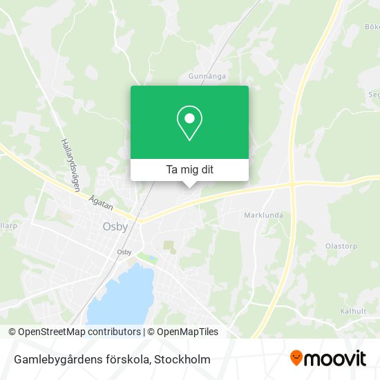 Gamlebygårdens förskola karta