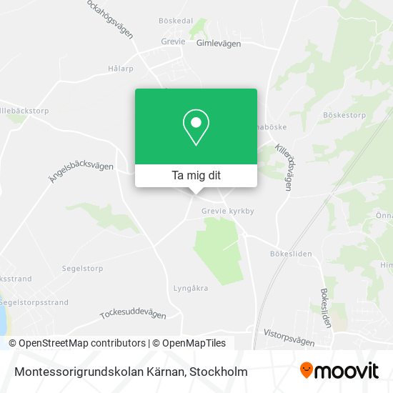 Montessorigrundskolan Kärnan karta