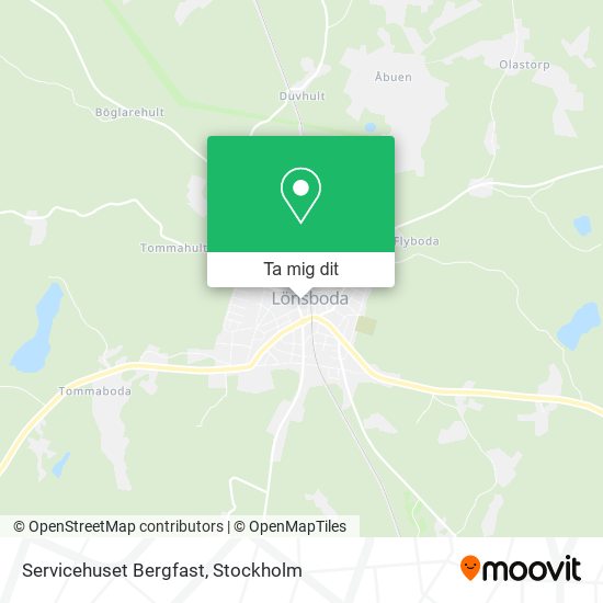 Servicehuset Bergfast karta