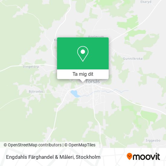 Engdahls Färghandel & Måleri karta
