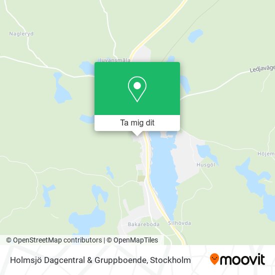 Holmsjö Dagcentral & Gruppboende karta
