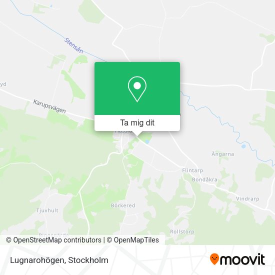 Lugnarohögen karta