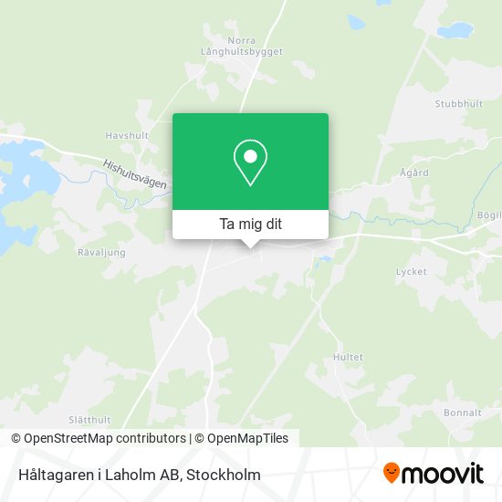 Håltagaren i Laholm AB karta