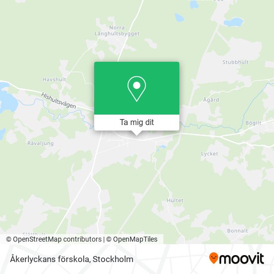 Åkerlyckans förskola karta