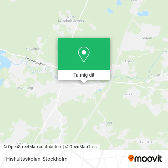 Hishultsskolan karta