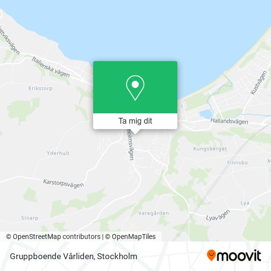 Gruppboende Vårliden karta