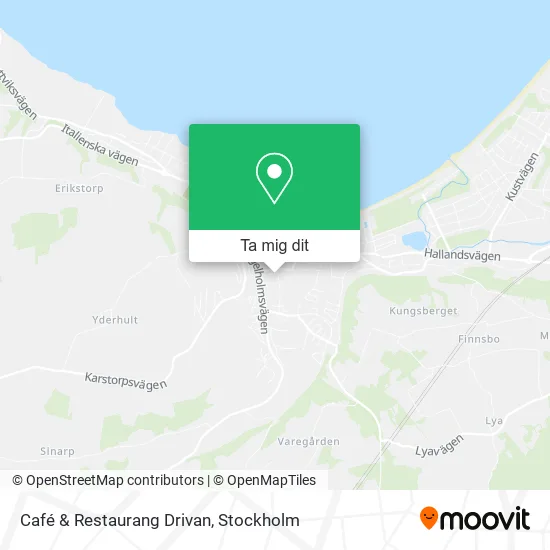 Café & Restaurang Drivan karta