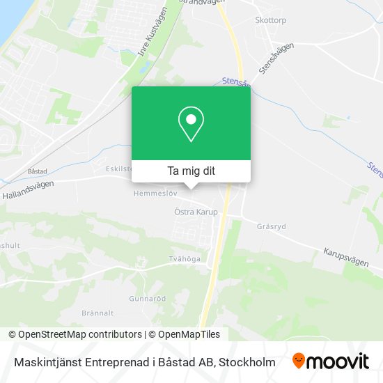 Maskintjänst Entreprenad i Båstad AB karta