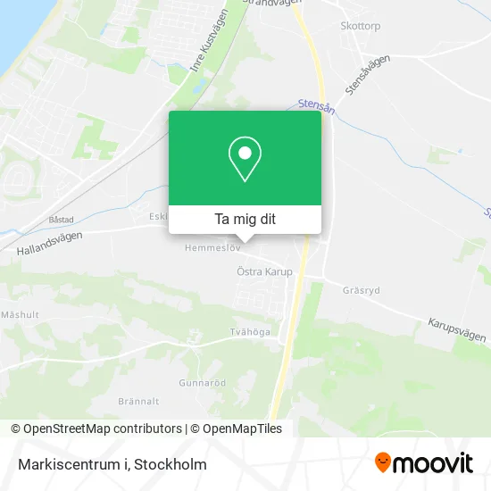 Markiscentrum i karta