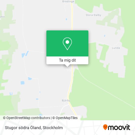 Stugor södra Öland karta