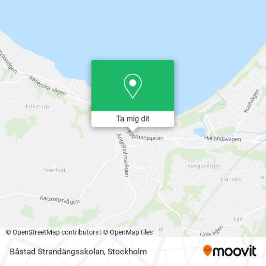 Båstad Strandängsskolan karta