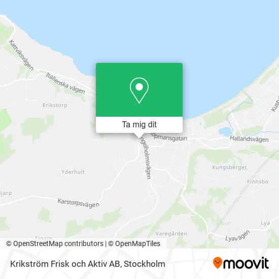 Krikström Frisk och Aktiv AB karta