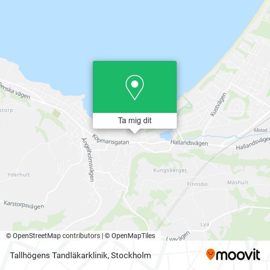 Tallhögens Tandläkarklinik karta