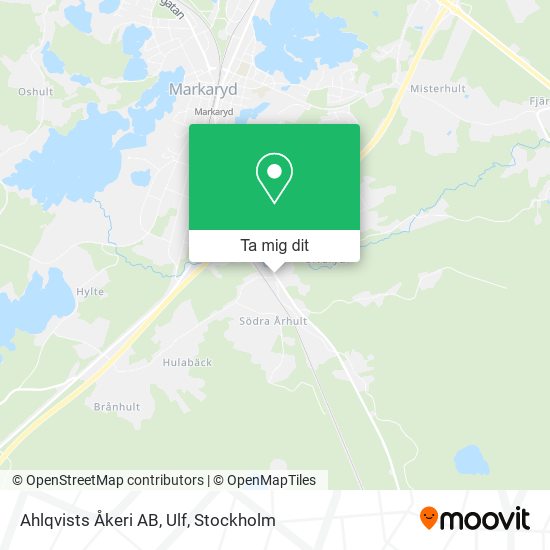 Ahlqvists Åkeri AB, Ulf karta