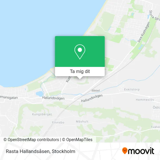 Rasta Hallandsåsen karta