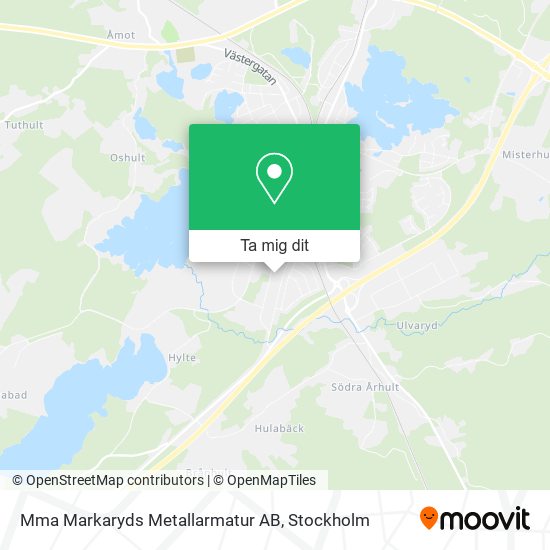 Mma Markaryds Metallarmatur AB karta