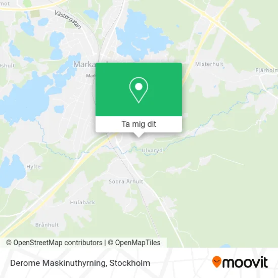 Derome Maskinuthyrning karta