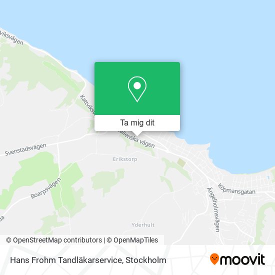 Hans Frohm Tandläkarservice karta