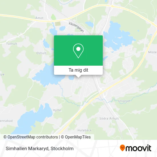 Simhallen Markaryd karta