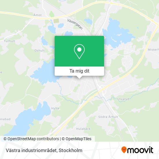 Västra industriområdet karta