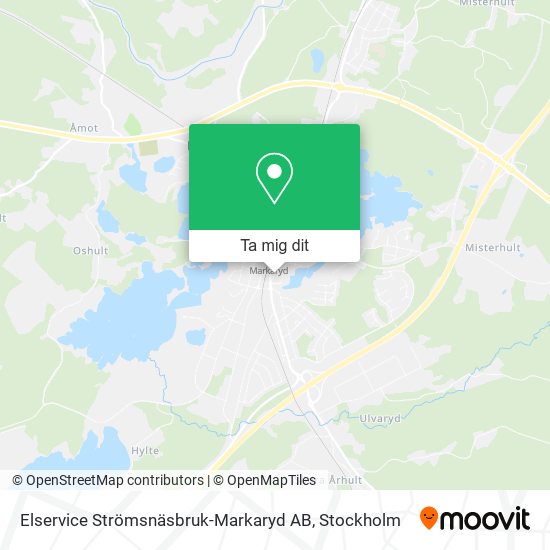 Elservice Strömsnäsbruk-Markaryd AB karta