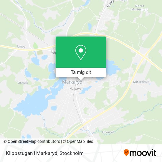 Klippstugan i Markaryd karta