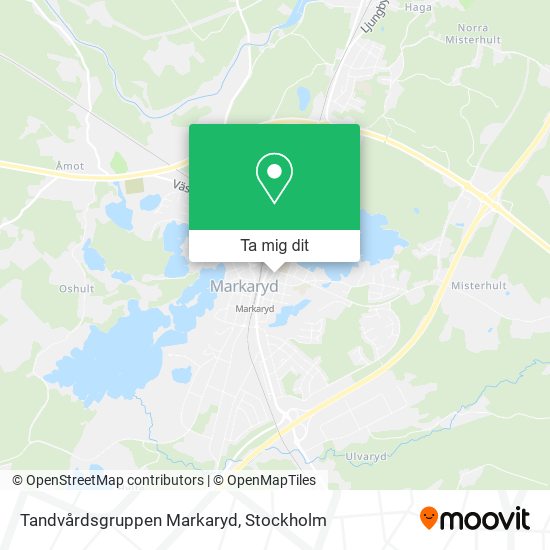 Tandvårdsgruppen Markaryd karta